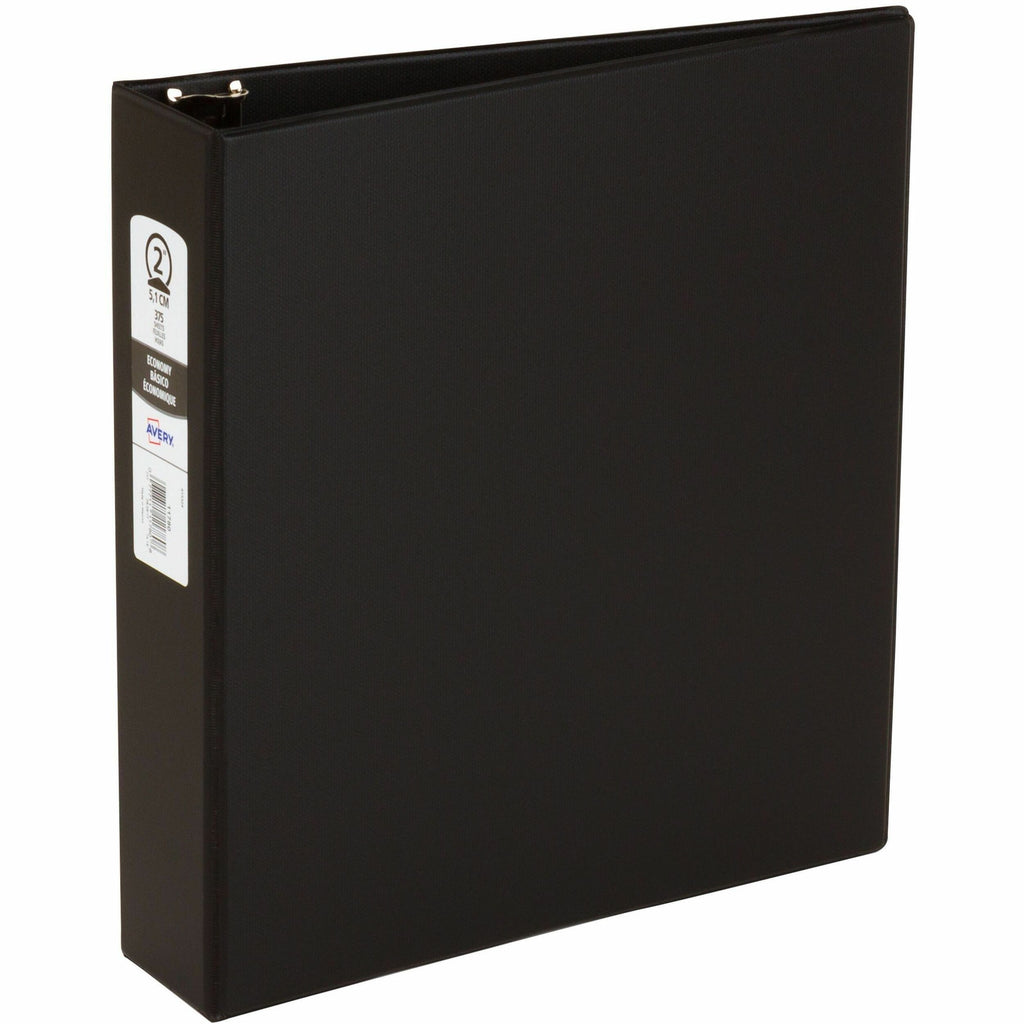 Avery Economy Binder - 2" Binder Capacity - Letter - 8 1/2" x 11" Sheet Size - 375 Sheet Capacity - 3 x Round Ring Fastener(s) - 2 Pocket(s) - Polypropylene - Pacific Blue - Recycled - Pocket, Lightweight - 12 / Carton