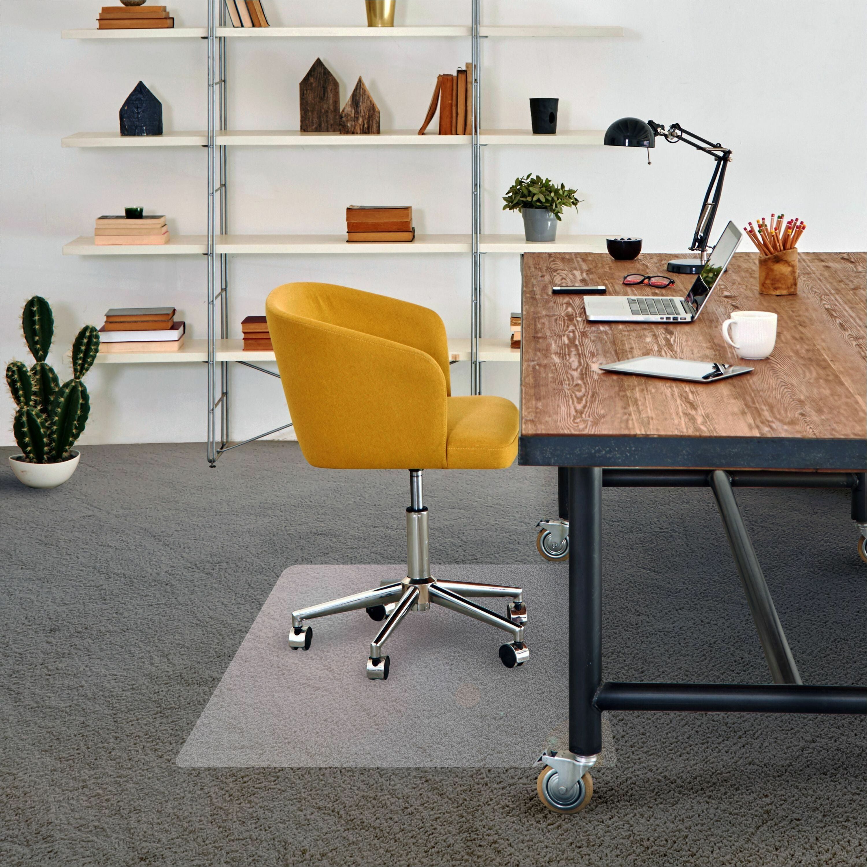 Cleartex Advantagemat Phthalate Free PVC Chair Mat for Low Pile Carpet, 60 x 48, Clear