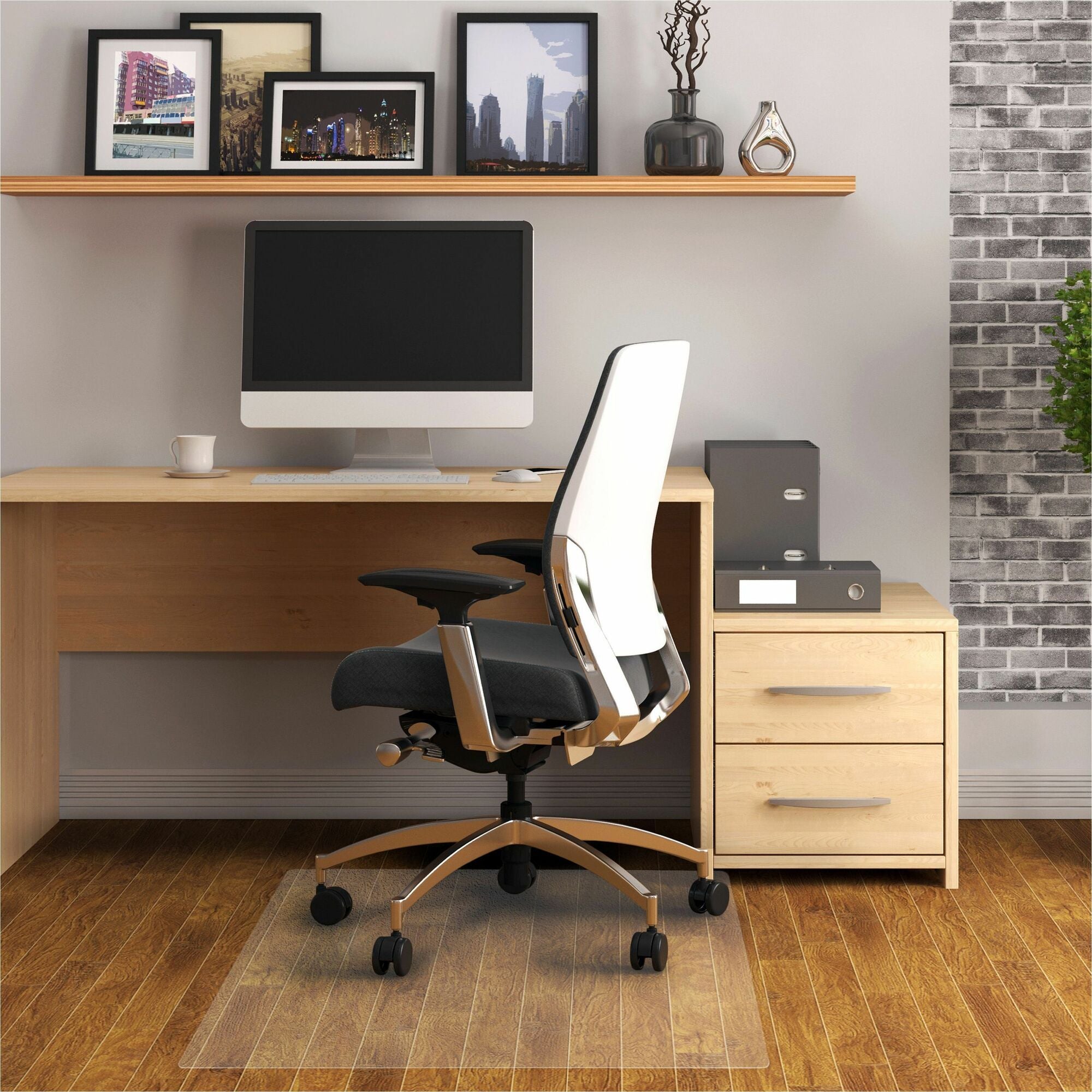Advantagemat Phthalate Free Vinyl Rectangular Chair Mat for Hard Floor - 48" x 60" - Hard Floor, Home, Office, Chair - 60" Length x 48" Width x 0.080" Depth x 0.080" Thickness - Rectangular - Polyvinyl Chloride (PVC), Polyethylene Terephthalate - 1