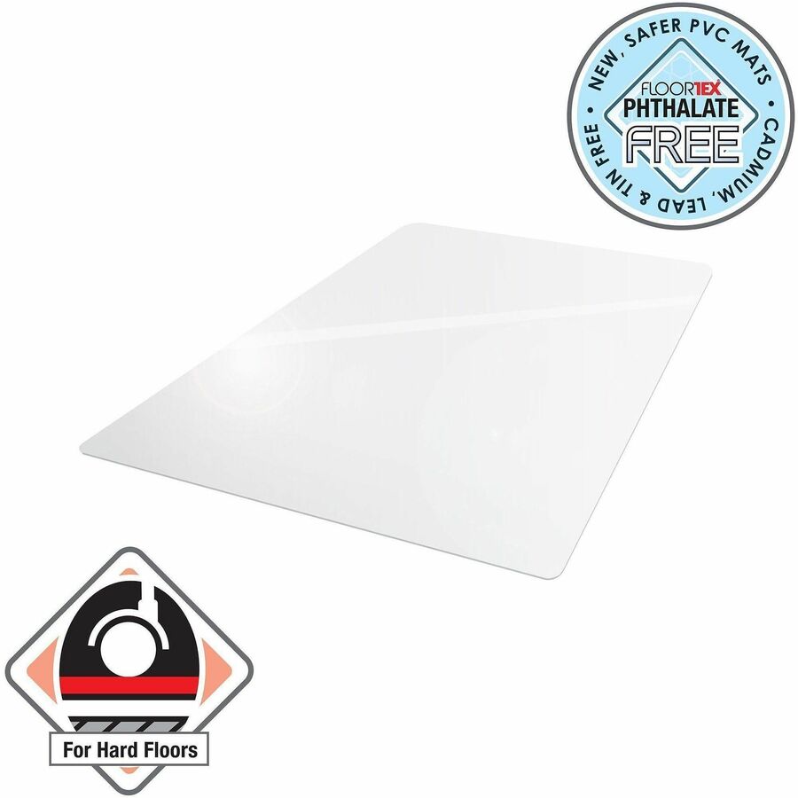 Advantagemat Phthalate Free Vinyl Rectangular Chair Mat for Hard Floor - 48" x 60" - Hard Floor, Home, Office, Chair - 60" Length x 48" Width x 0.080" Depth x 0.080" Thickness - Rectangular - Polyvinyl Chloride (PVC), Polyethylene Terephthalate