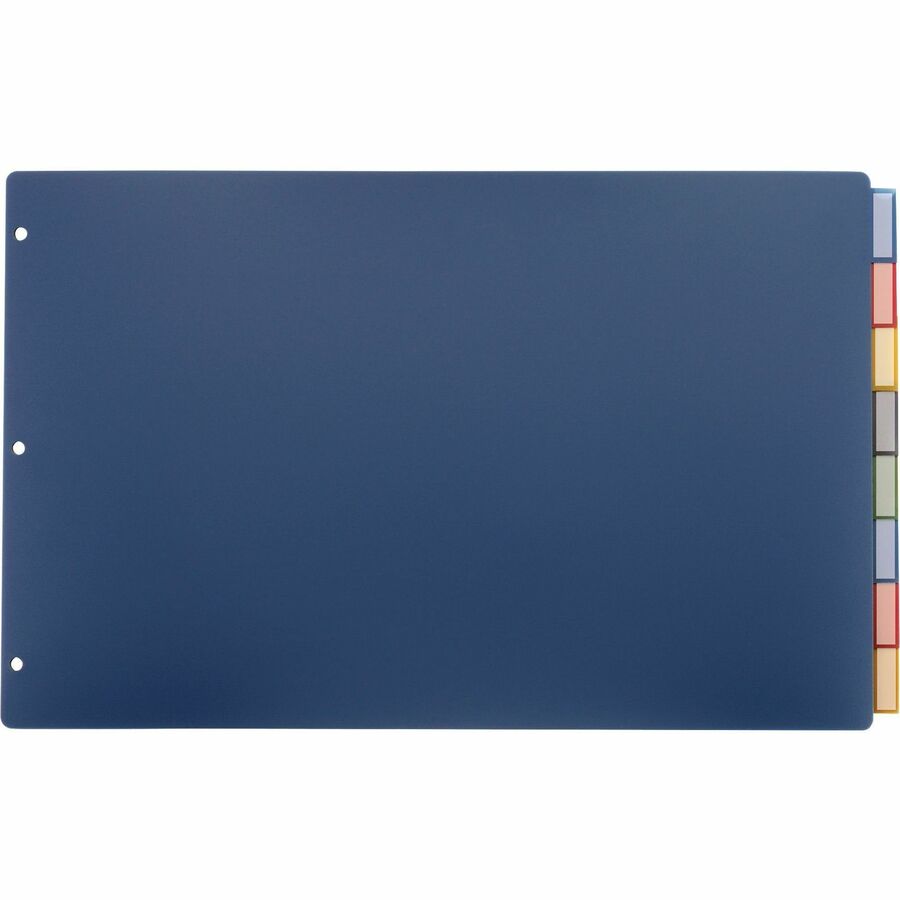Poly Insertable Dividers, 8-Tab, 11 x 17, Assorted, 1 Set
