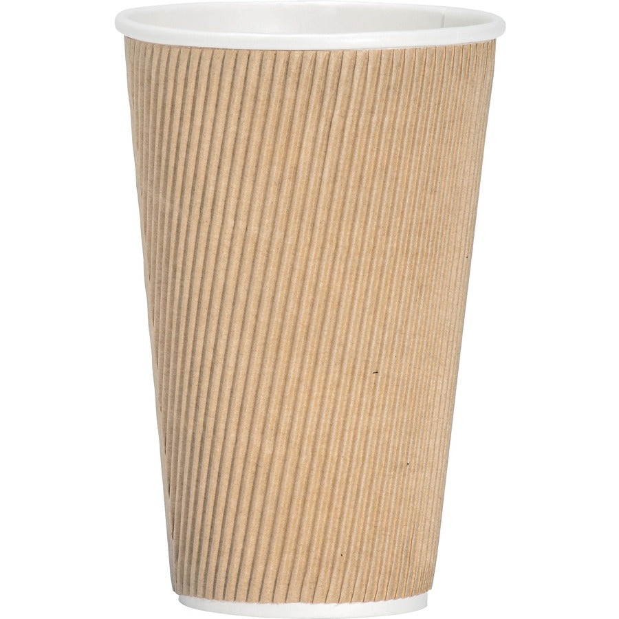 genuine-joe-16-oz-rippled-hot-cups-25-pack-brown-beverage-hot-drink_gjo11257 - 8