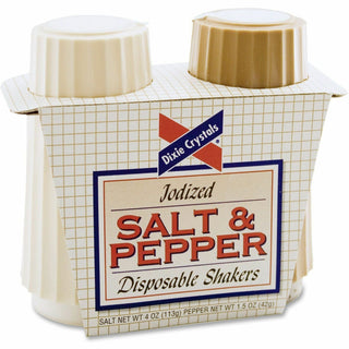 Dixie Crystals Salt & Pepper Shakers Set - Salt, Pepper - 2/Pack - 