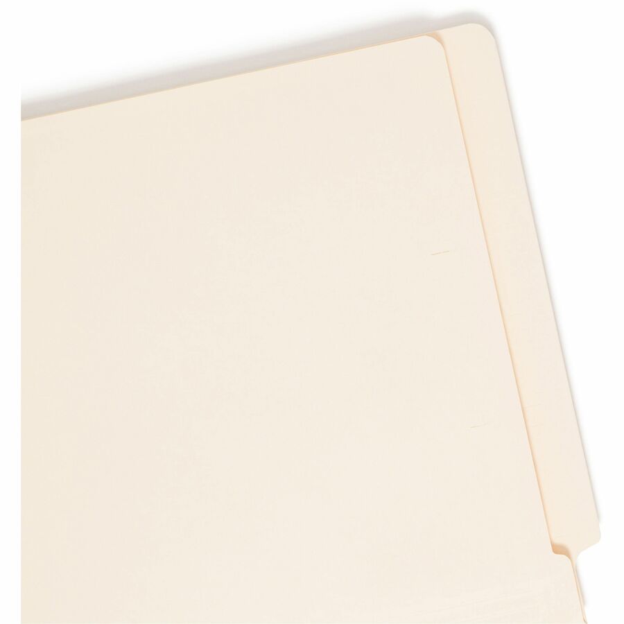 TUFF Laminated Fastener Folders with Reinforced Tab, 0.75" Expansion, 2 Fasteners, Letter Size, Manila Exterior, 50/Box