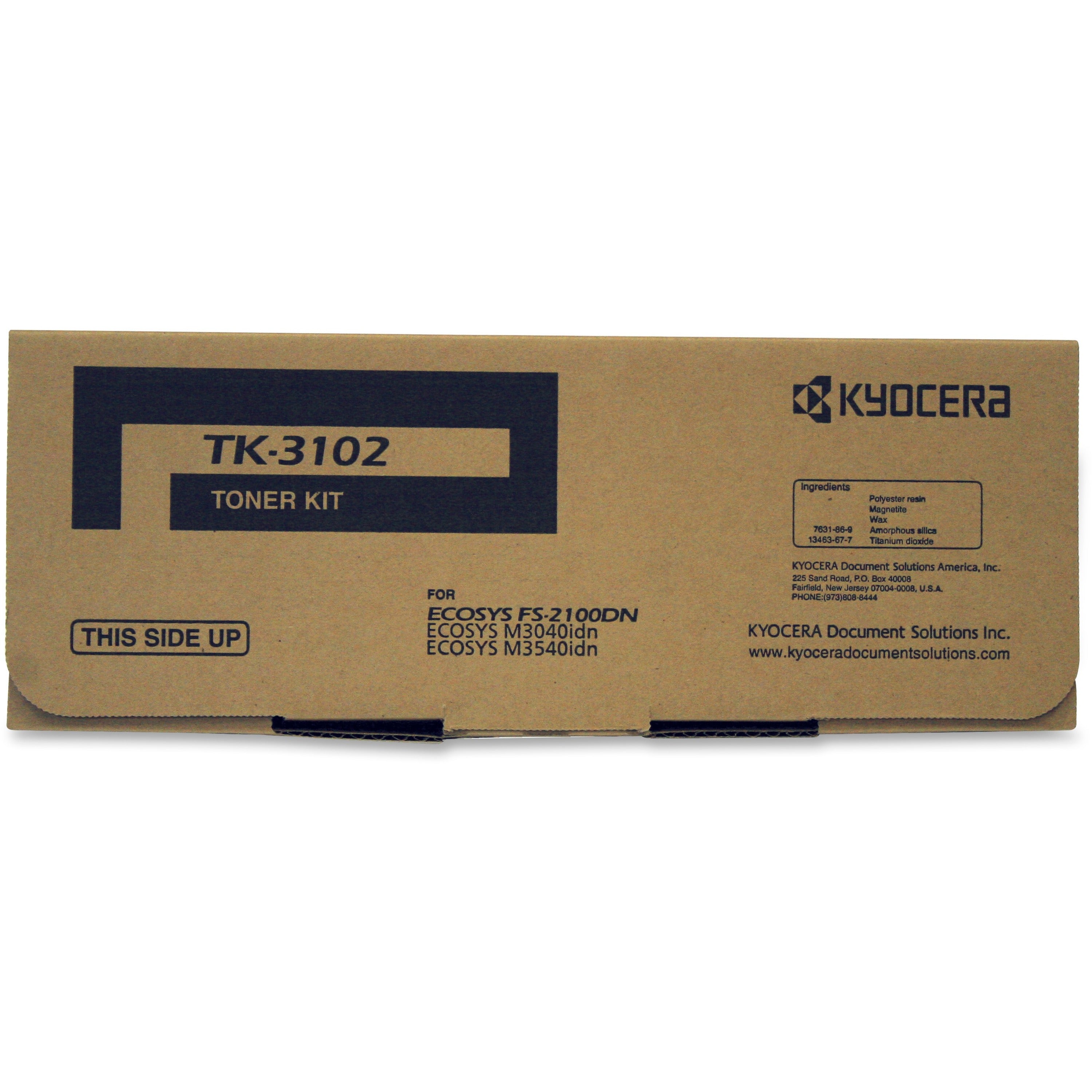 Kyocera Original Toner Cartridge - Laser - 12500 Pages - Black - 1 Each - 