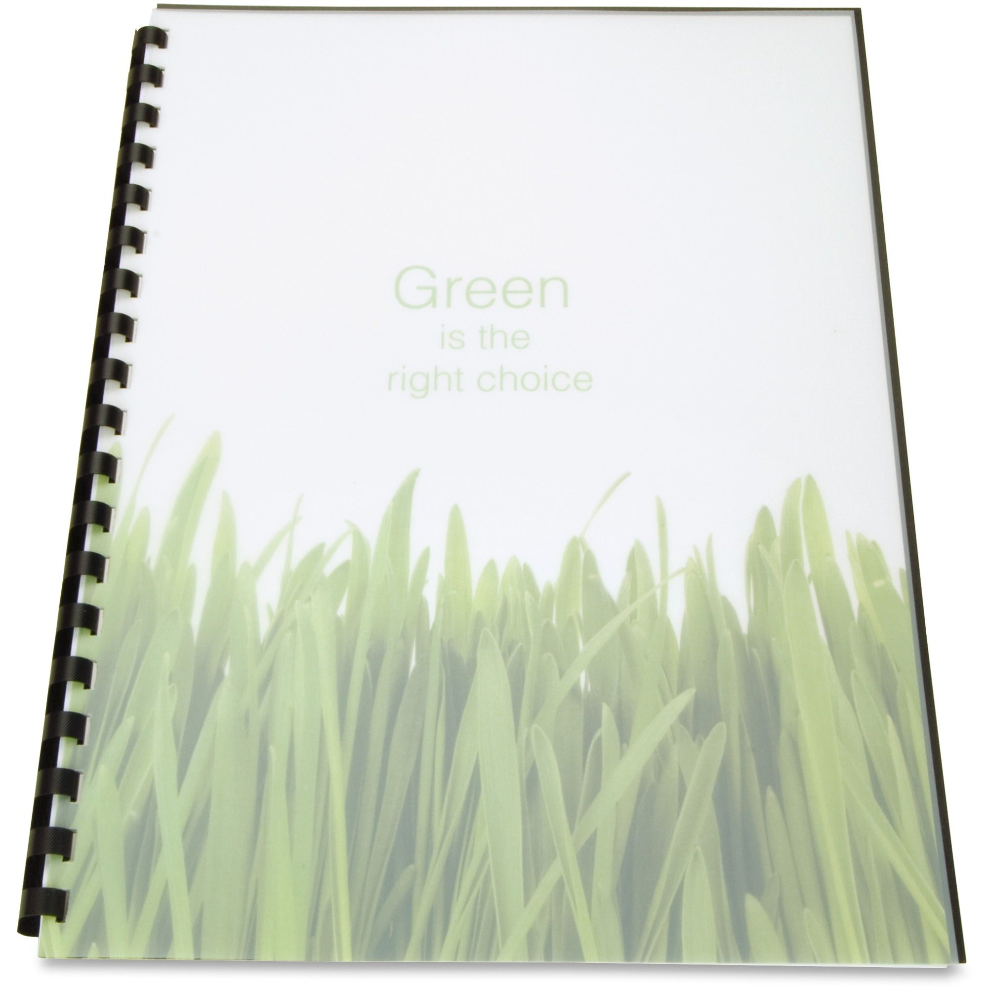 100% Recycled Poly Binding Cover, Frost, 11 x 8.5, Unpunched, 25/Pack