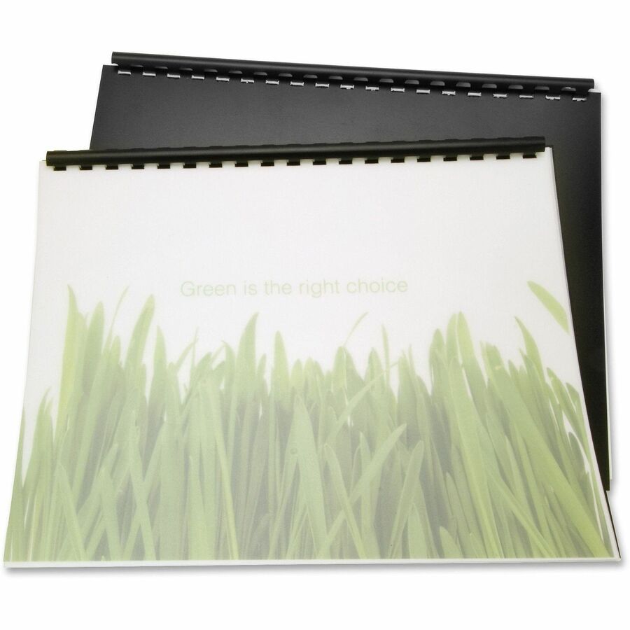 100% Recycled Poly Binding Cover, Frost, 11 x 8.5, Unpunched, 25/Pack