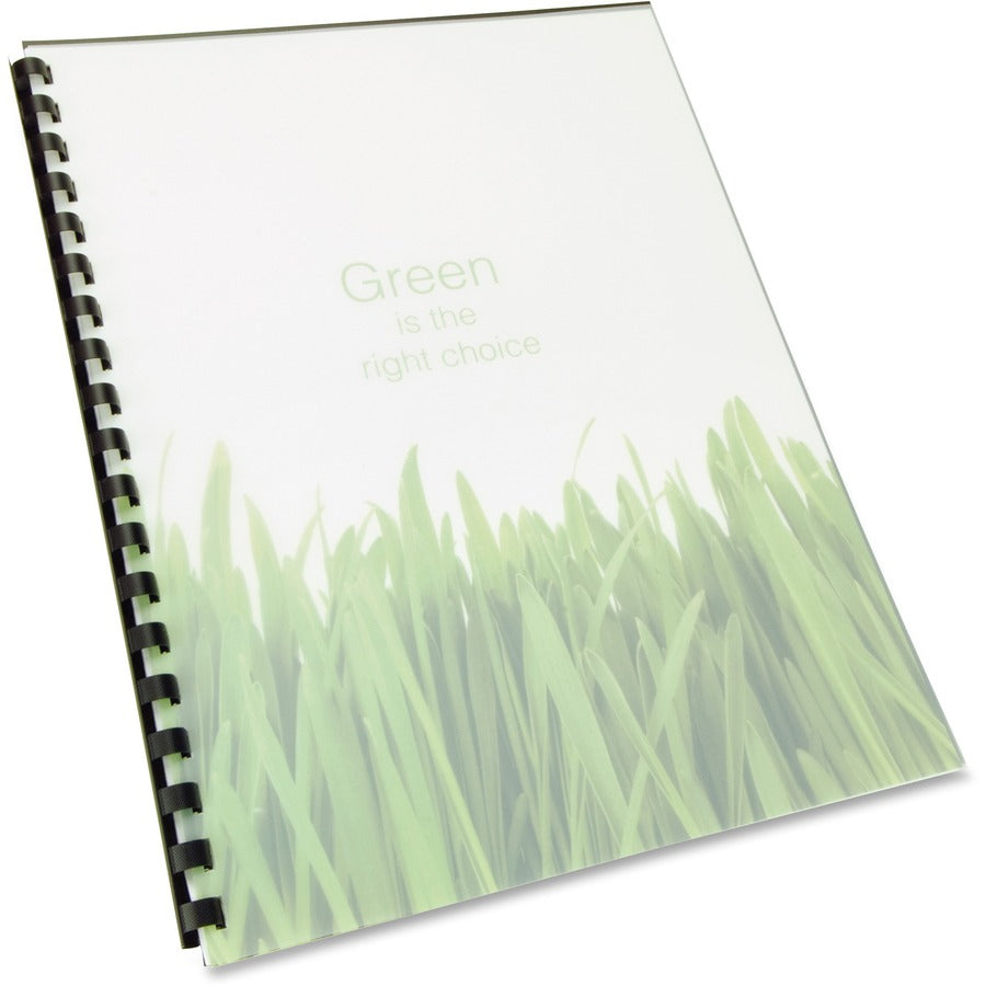 100% Recycled Poly Binding Cover, Frost, 11 x 8.5, Unpunched, 25/Pack
