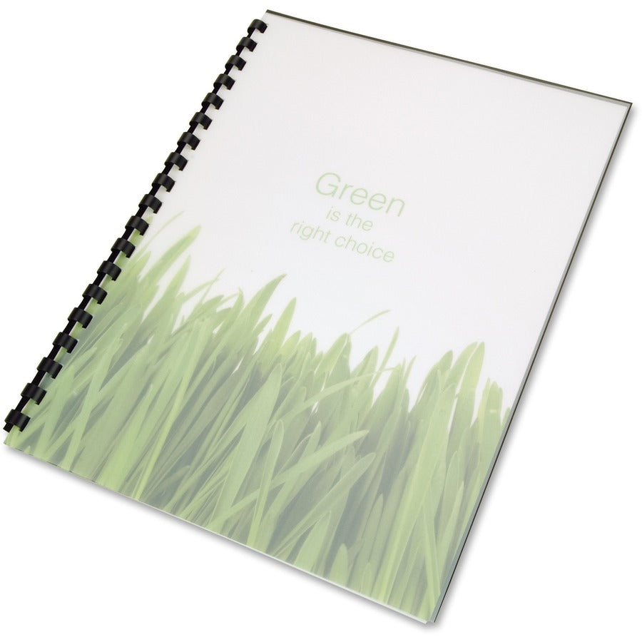 100% Recycled Poly Binding Cover, Frost, 11 x 8.5, Unpunched, 25/Pack