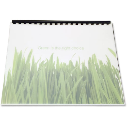 100% Recycled Poly Binding Cover, Frost, 11 x 8.5, Unpunched, 25/Pack