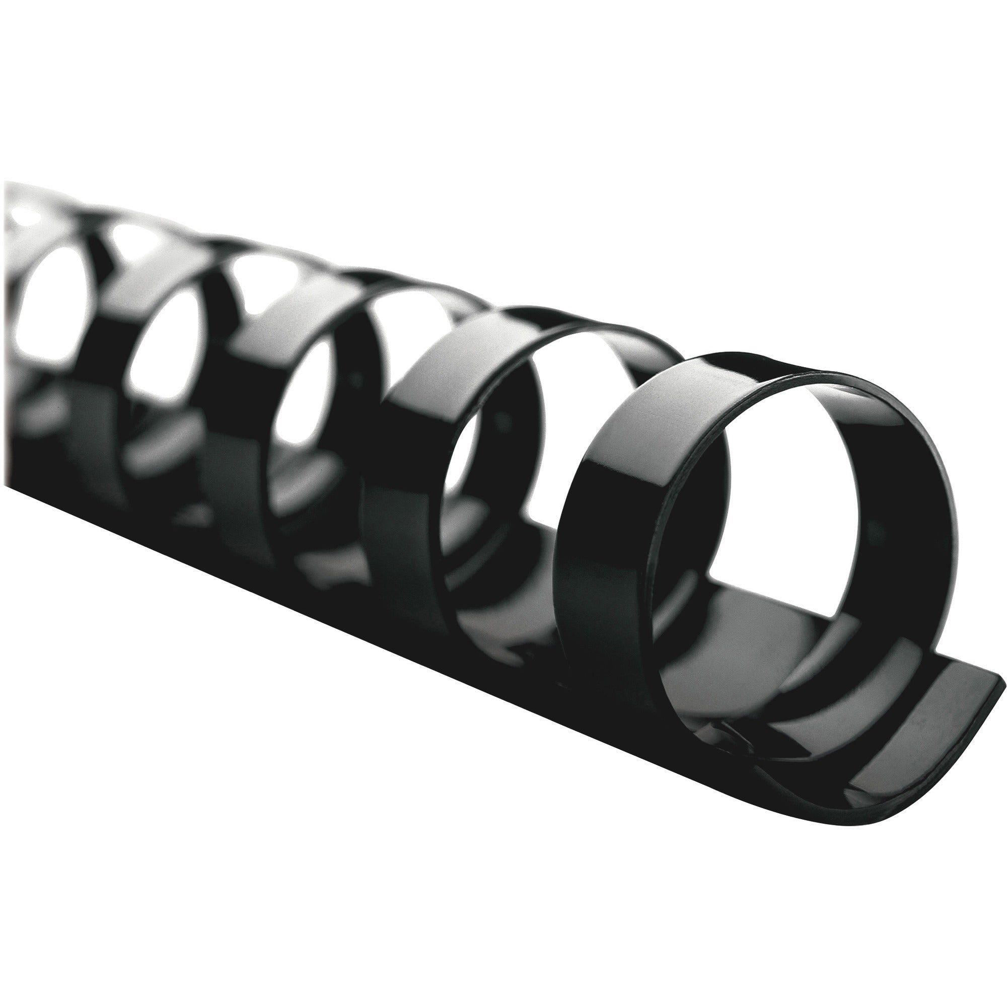CombBind Standard Spines, 1 1/2" Diameter, 330 Sheet Capacity, Black, 100/Box
