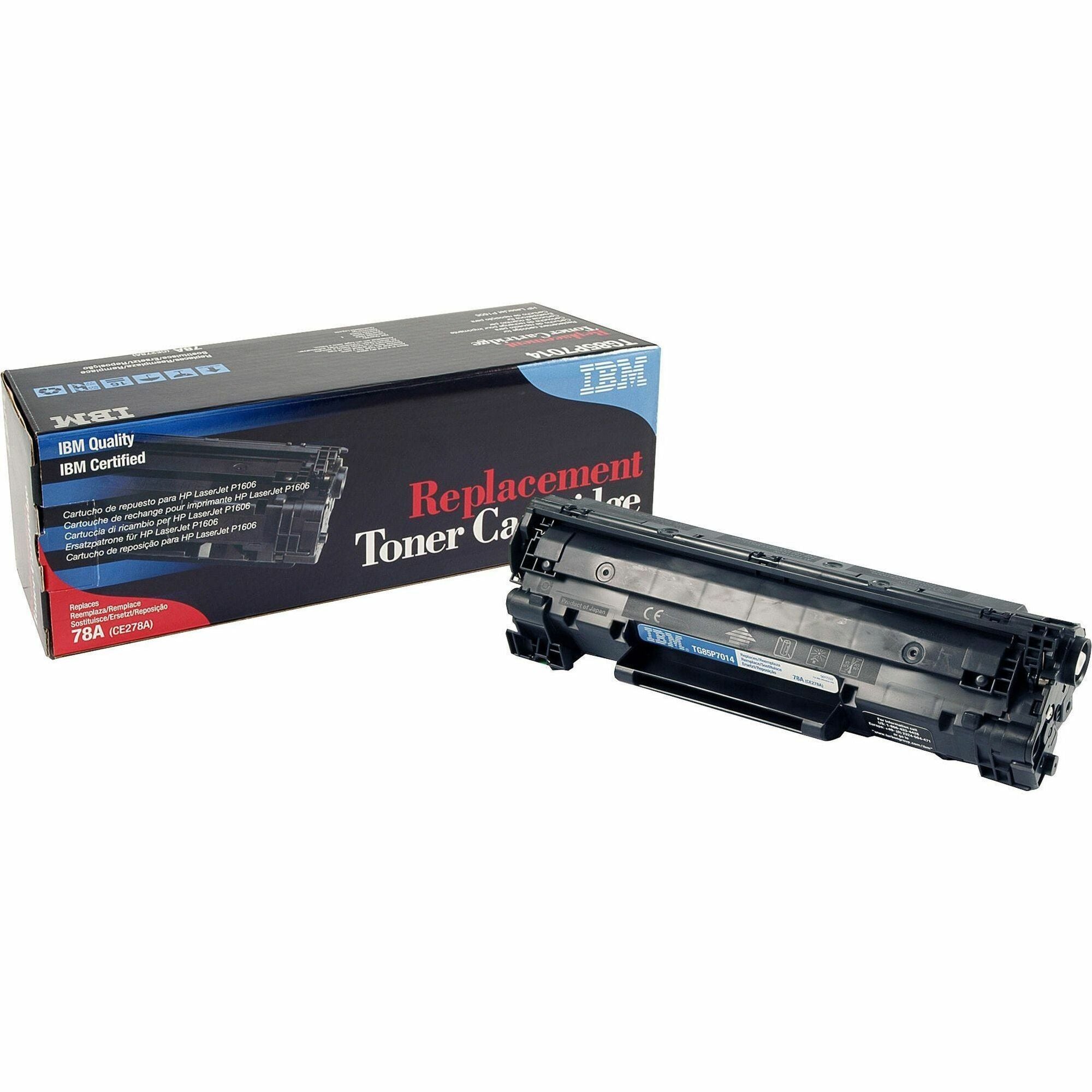 IBM Remanufactured Laser Toner Cartridge - Alternative for HP 78A (CE278A) - Black - 1 Each - 2100 Pages - 