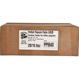 Valley Popcorn Perfect Pack Gold Popcorn Kit - Butter - 10.60 oz - 24 / Carton