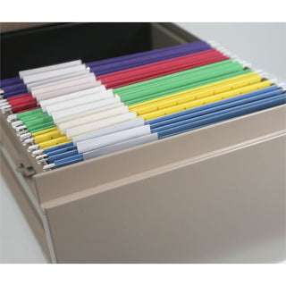 Color Hanging Folders with 1/3 Cut Tabs, Letter Size, 1/3-Cut Tabs, Assorted Colors, 25/Box