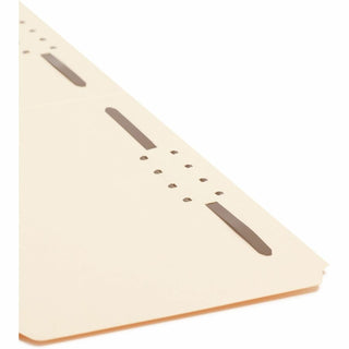 Smead 1/3 Tab Cut Legal Recycled Fastener Folder - 8 1/2" x 14" - 2 x 2K Fastener(s) - Top Tab Location - Assorted Position Tab Position - Manila - 10% Paper Recycled - 50 / Box
