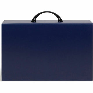 Expanding File Box, 16.63" Expansion, 19 Sections, Twist-Lock Latch Closure, 2/5-Cut Tabs, Legal Size, Blue