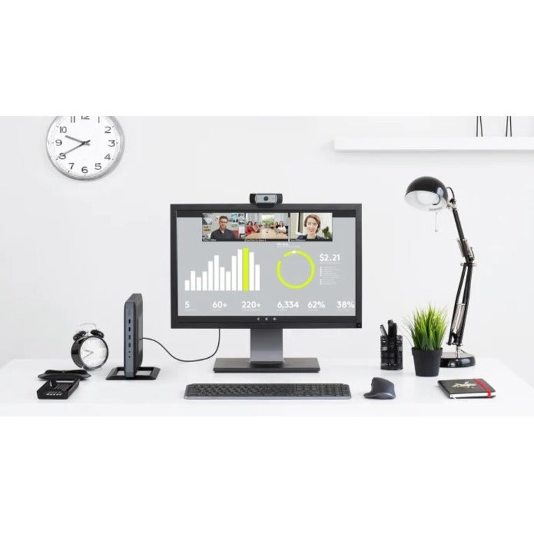 C930e HD Webcam, 1920 pixels x 1080 pixels, 2 Mpixels, Black