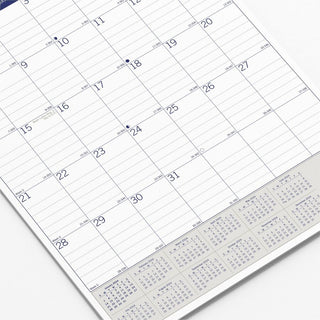 Blueline EcoLogix Wall Calendar - Monthly - 12 Month - January 2024 - December 2024 - 1 Month Single Page Layout - 12" x 17" Sheet Size - White, Brown, Green - Chipboard - Reinforced, Eco-friendly, Reference Calendar - 1 Each