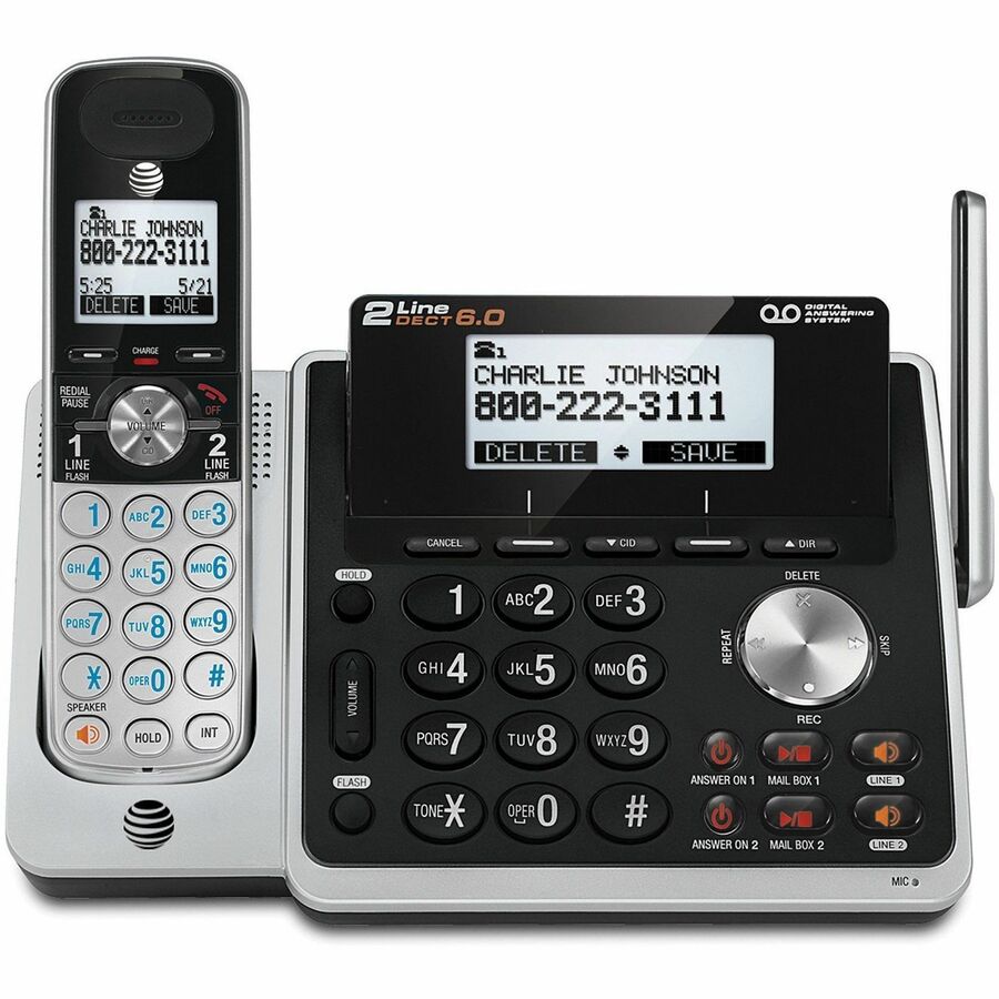 TL88102 Cordless Digital Answering System, Base and Handset