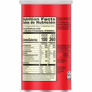 Pringles Original - Original - Can - 1 Serving Can - 2.38 oz - 12 / Carton