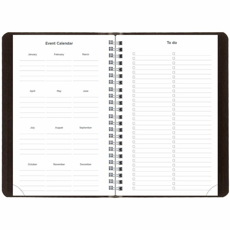 Academic Weekly/Monthly Planner, 8 x 5, Black Cover, 13-Month (Jul to Aug): 2023 to 2024