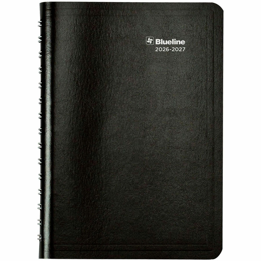 Academic Weekly/Monthly Planner, 8 x 5, Black Cover, 13-Month (Jul to Aug): 2023 to 2024