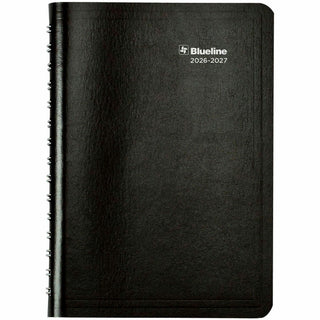Academic Weekly/Monthly Planner, 8 x 5, Black Cover, 13-Month (Jul to Aug): 2023 to 2024