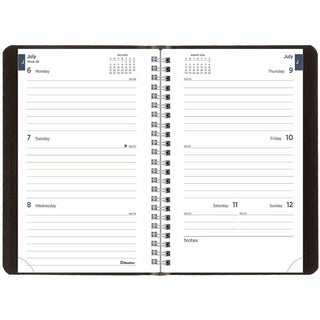 Academic Weekly/Monthly Planner, 8 x 5, Black Cover, 13-Month (Jul to Aug): 2023 to 2024