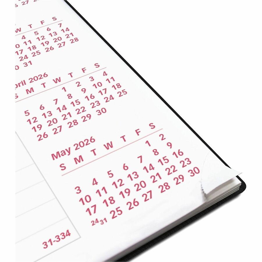 DuraFlex 14-Month Planner, 8.88 x 7.13, Black Cover, 14-Month (Dec to Jan): 2023 to 2025