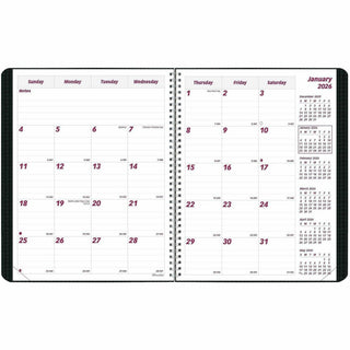 DuraFlex 14-Month Planner, 8.88 x 7.13, Black Cover, 14-Month (Dec to Jan): 2023 to 2025