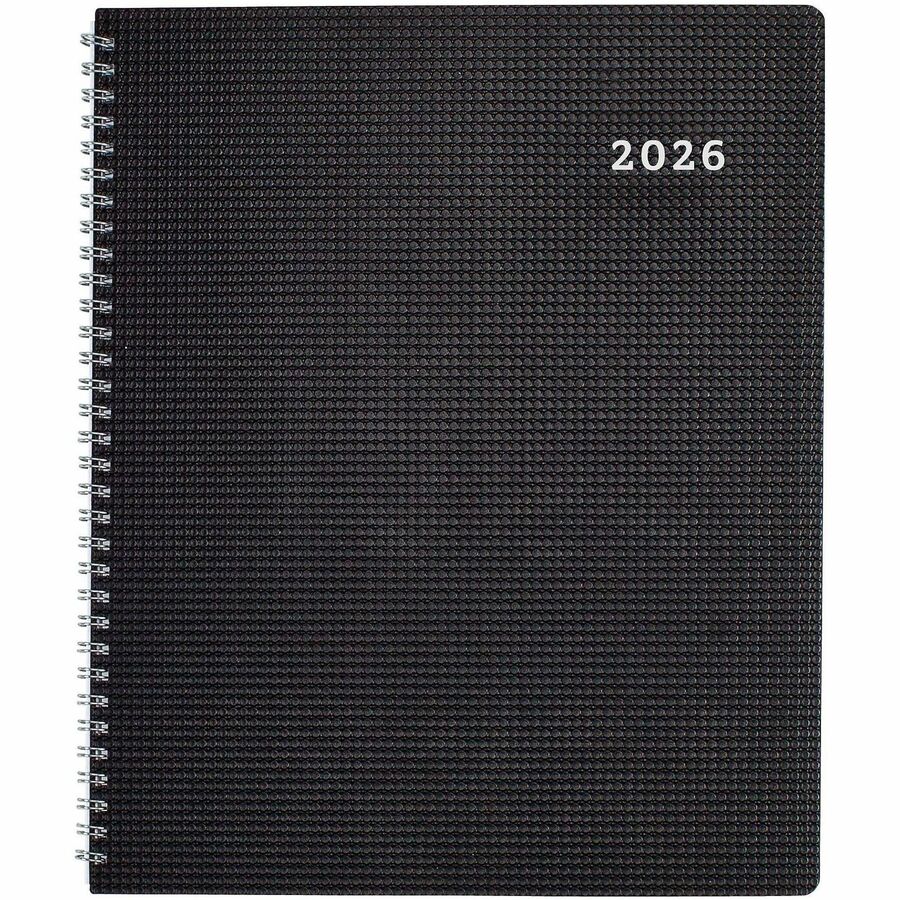 DuraFlex 14-Month Planner, 8.88 x 7.13, Black Cover, 14-Month (Dec to Jan): 2023 to 2025