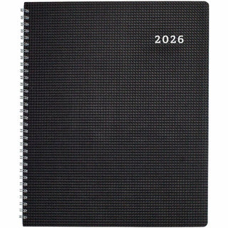 DuraFlex 14-Month Planner, 8.88 x 7.13, Black Cover, 14-Month (Dec to Jan): 2023 to 2025