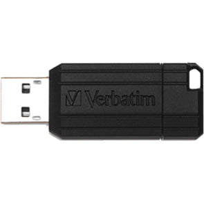 128GB PinStripe USB Flash Drive - Black - 128GB - Black - 