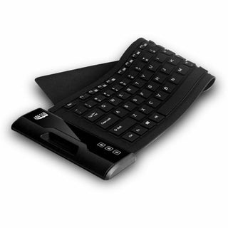Slimtouch 232 Antimicrobial Waterproof Flex Keyboard, 120 Keys, Black