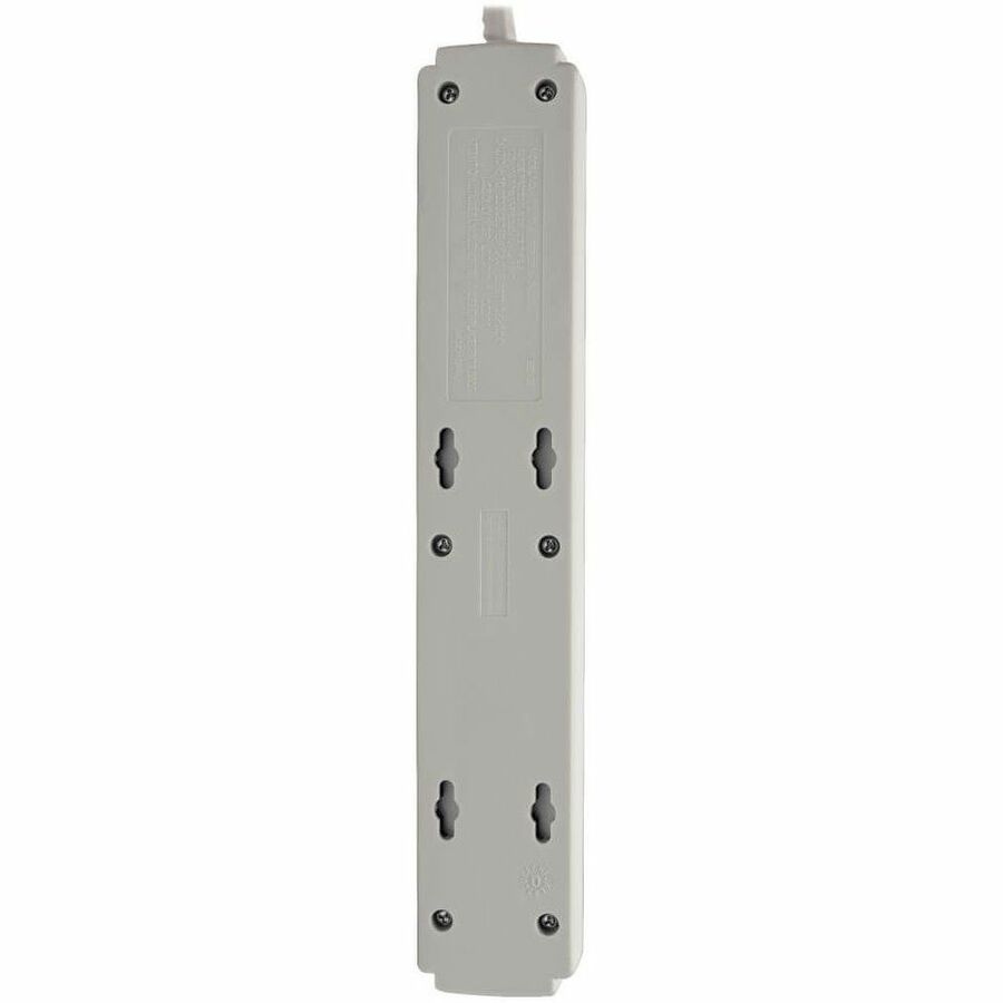 Tripp Lite by Eaton Protect It! 6-Outlet Surge Protector 8 ft. (2.43 m) Cord 990 Joules Low-Profile Right-Angle 5-15P plug - 6 x NEMA 5-15R - 1875 VA - 990 J - 120 V AC, 125 V AC Input