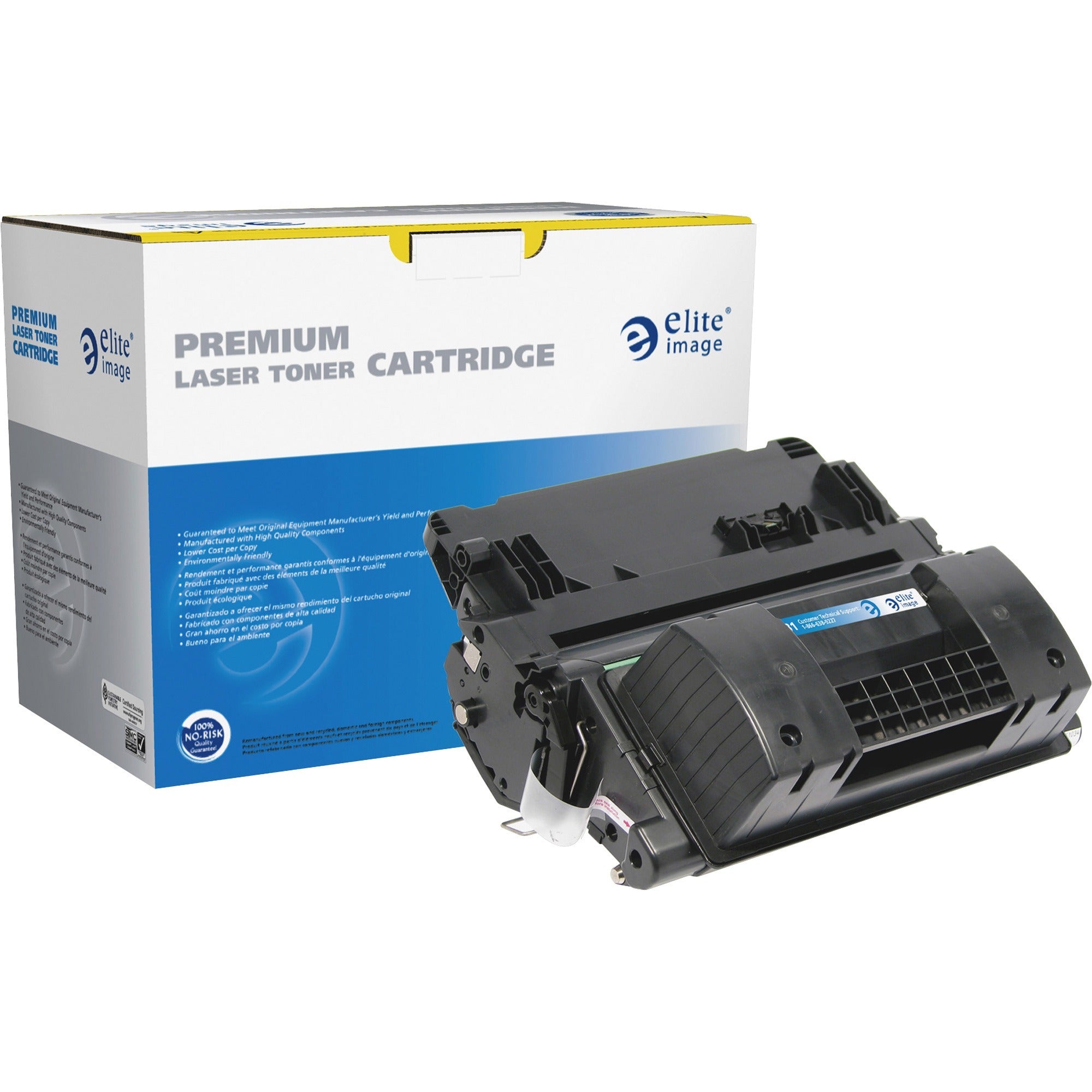 Elite Image Remanufactured Toner Cartridge - Alternative for HP 90X (CE390X) - Laser - Ultra High Yield - Black - 35000 Pages - 1 Each - 1