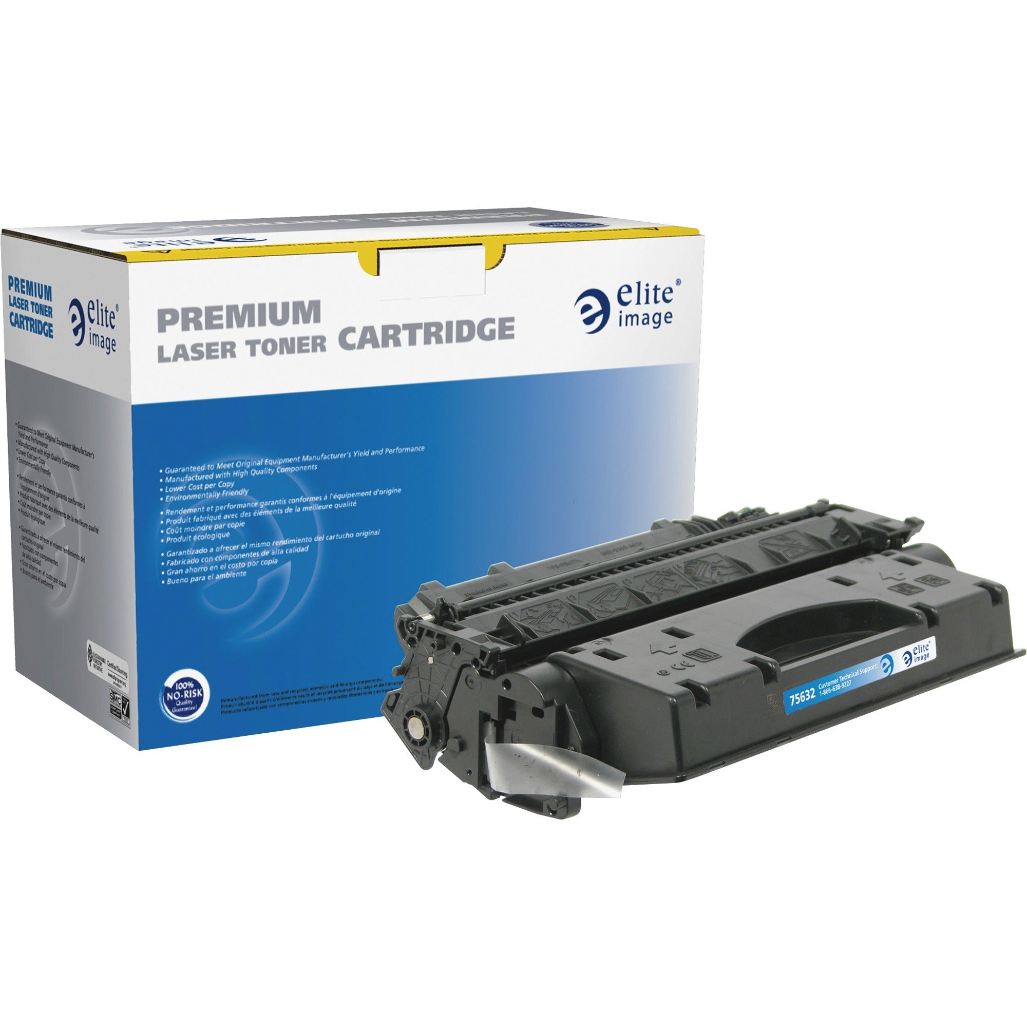 Elite Image Remanufactured Toner Cartridge - Alternative for HP 05X (CE505X) - Laser - Ultra High Yield - Black - 8000 Pages - 1 Each - 1
