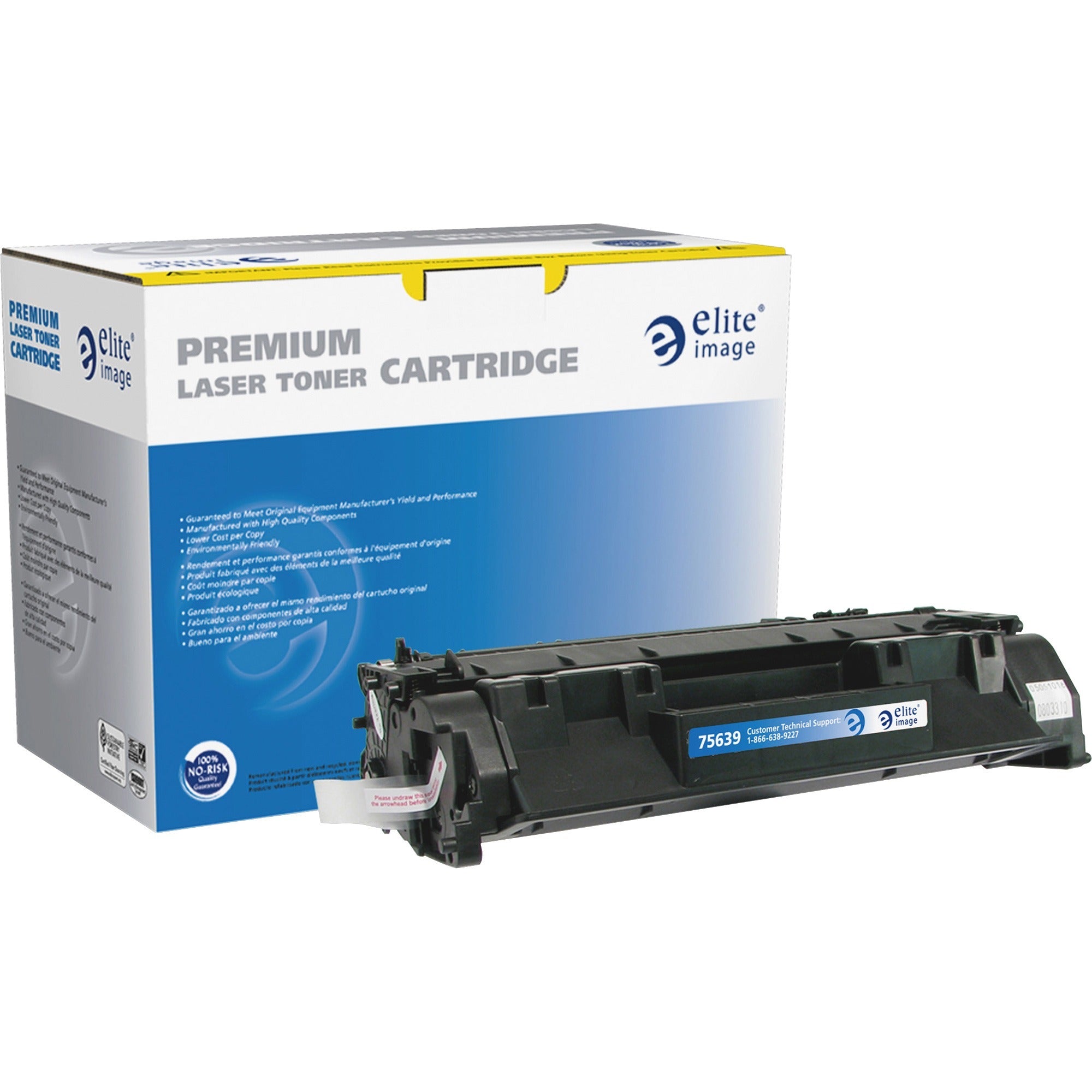 Elite Image Remanufactured MICR High Yield Laser Toner Cartridge - Alternative for HP 80A (CF280A) - Black - 1 Each - 2700 Pages - 1