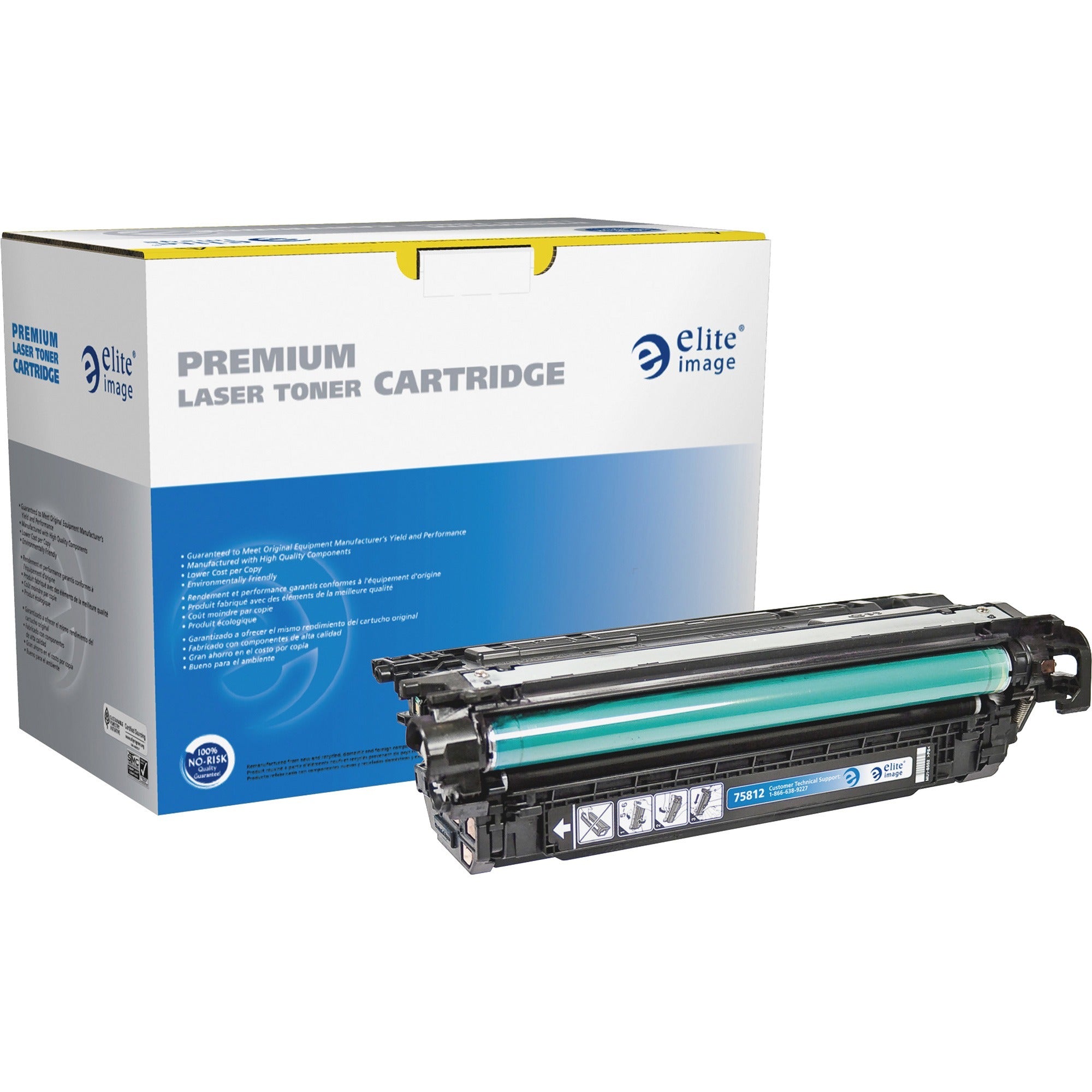 Elite Image Remanufactured High Yield Laser Toner Cartridge - Alternative for HP 649X (CE260X) - Black - 1 Each - 17000 Pages - 1