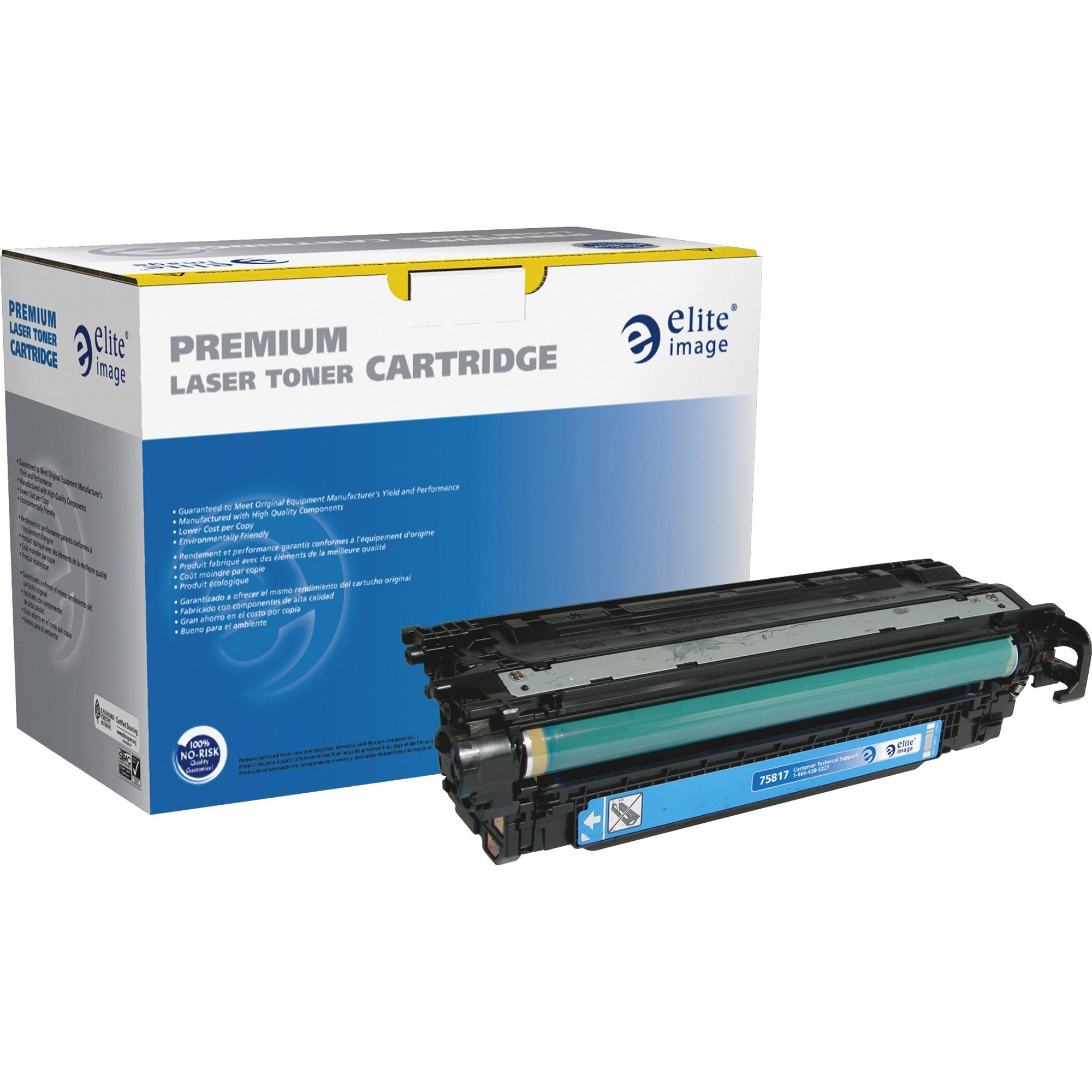 Elite Image Remanufactured Laser Toner Cartridge - Alternative for HP 507A (CE401A) - Cyan - 1 Each - 6000 Pages - 1
