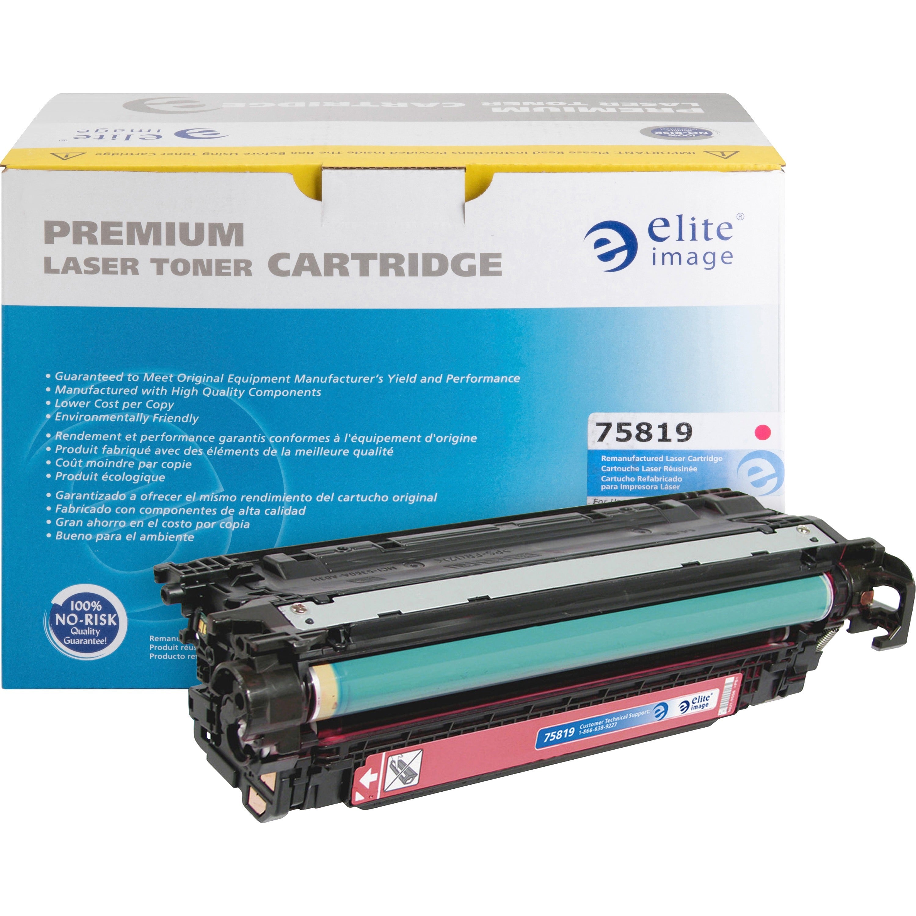 Elite Image Remanufactured Laser Toner Cartridge - Alternative for HP 507A (CE403A) - Magenta - 1 Each - 6000 Pages - 1