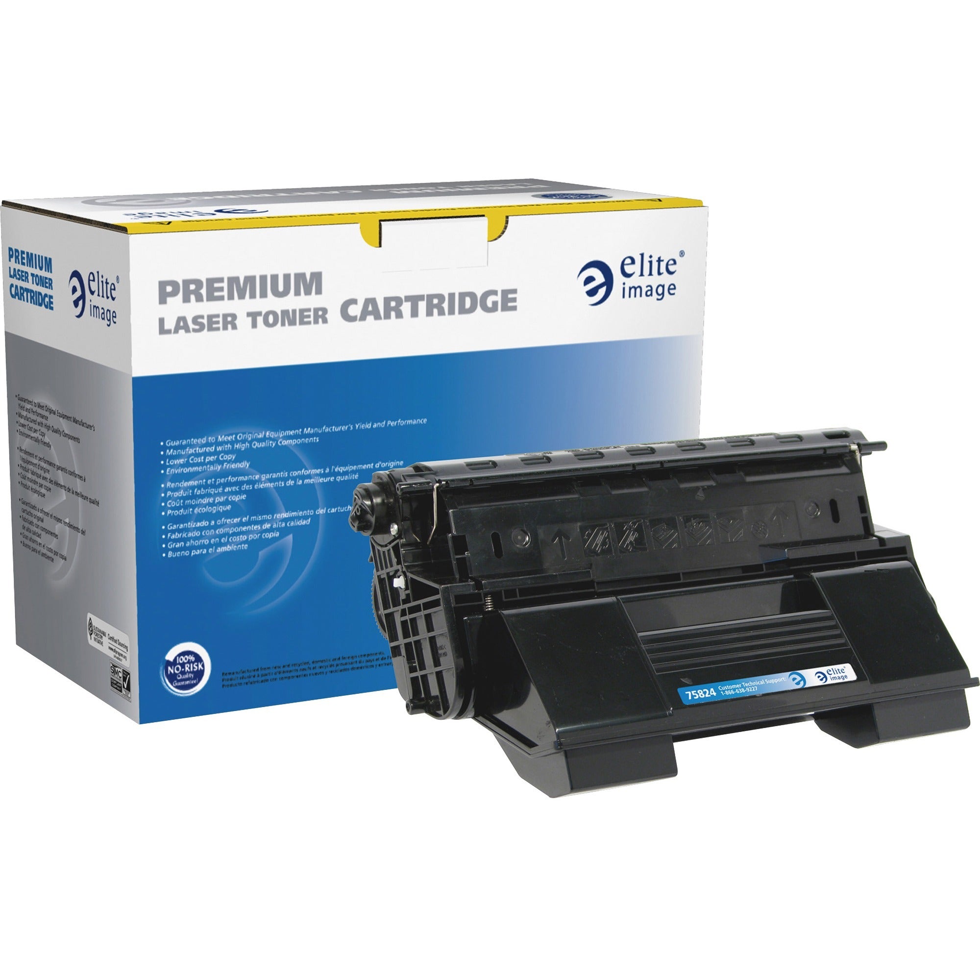 Elite Image Remanufactured Toner Cartridge - Alternative for Xerox (113R00712) - Laser - High Yield - Black - 19000 Pages - 1 Each - 1