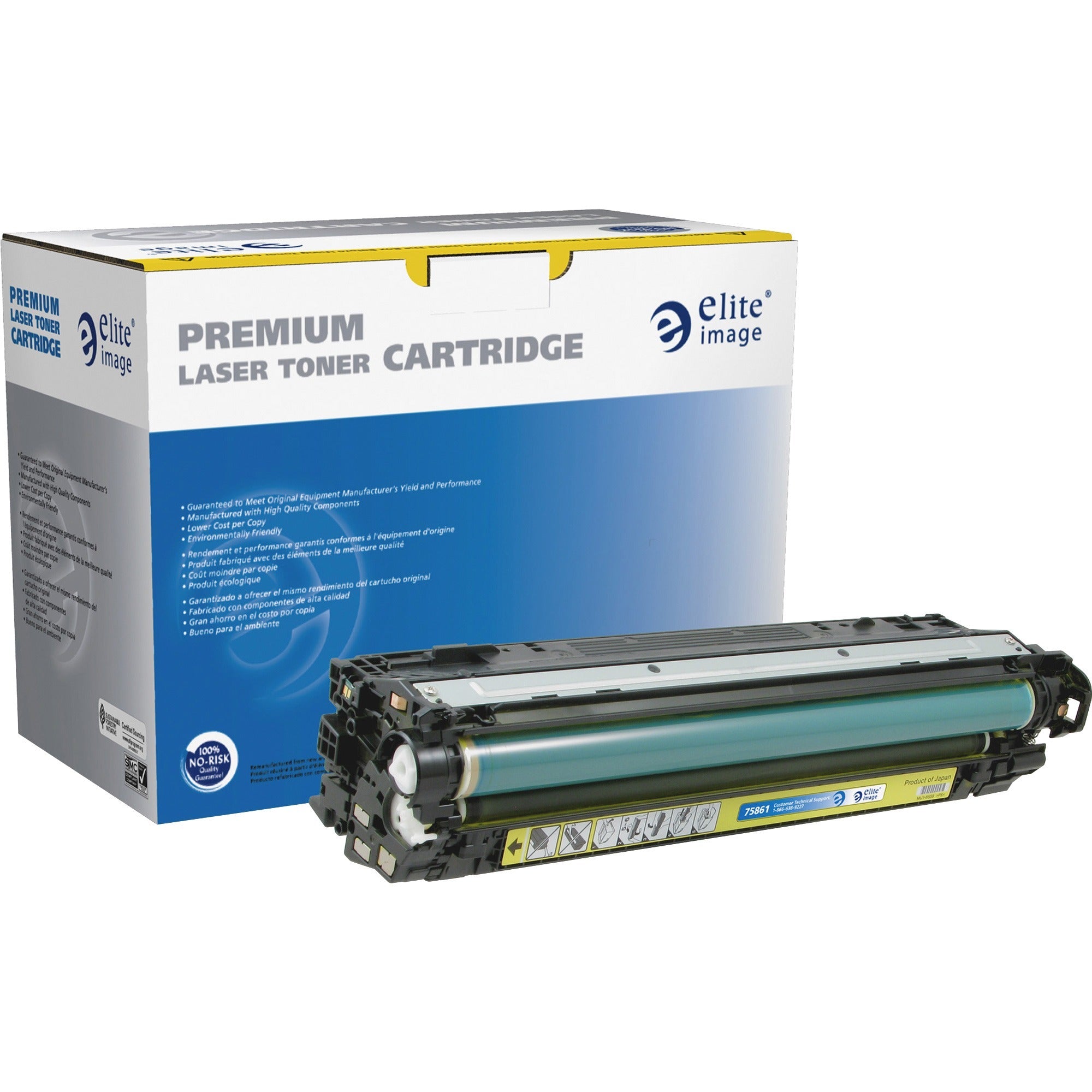 Elite Image Remanufactured Toner Cartridge - Alternative for HP 307A (CE742A) - Laser - 7300 Pages - Yellow - 1 Each - 1