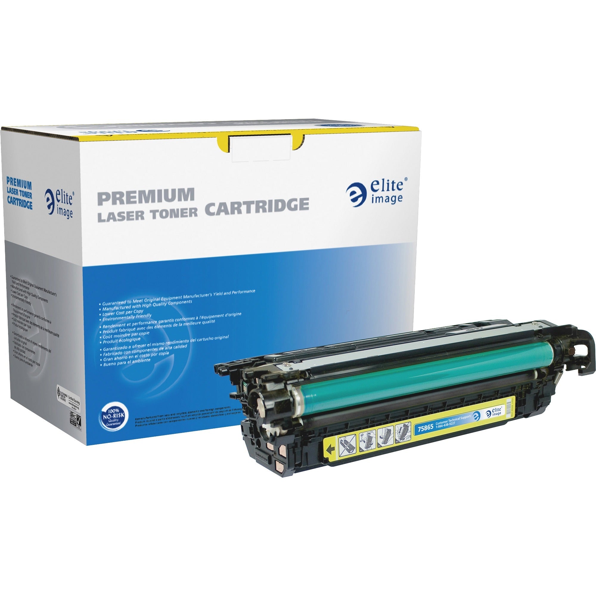 Elite Image Remanufactured Laser Toner Cartridge - Alternative for HP 646A (CF032A) - Yellow - 1 Each - 12500 Pages - 1