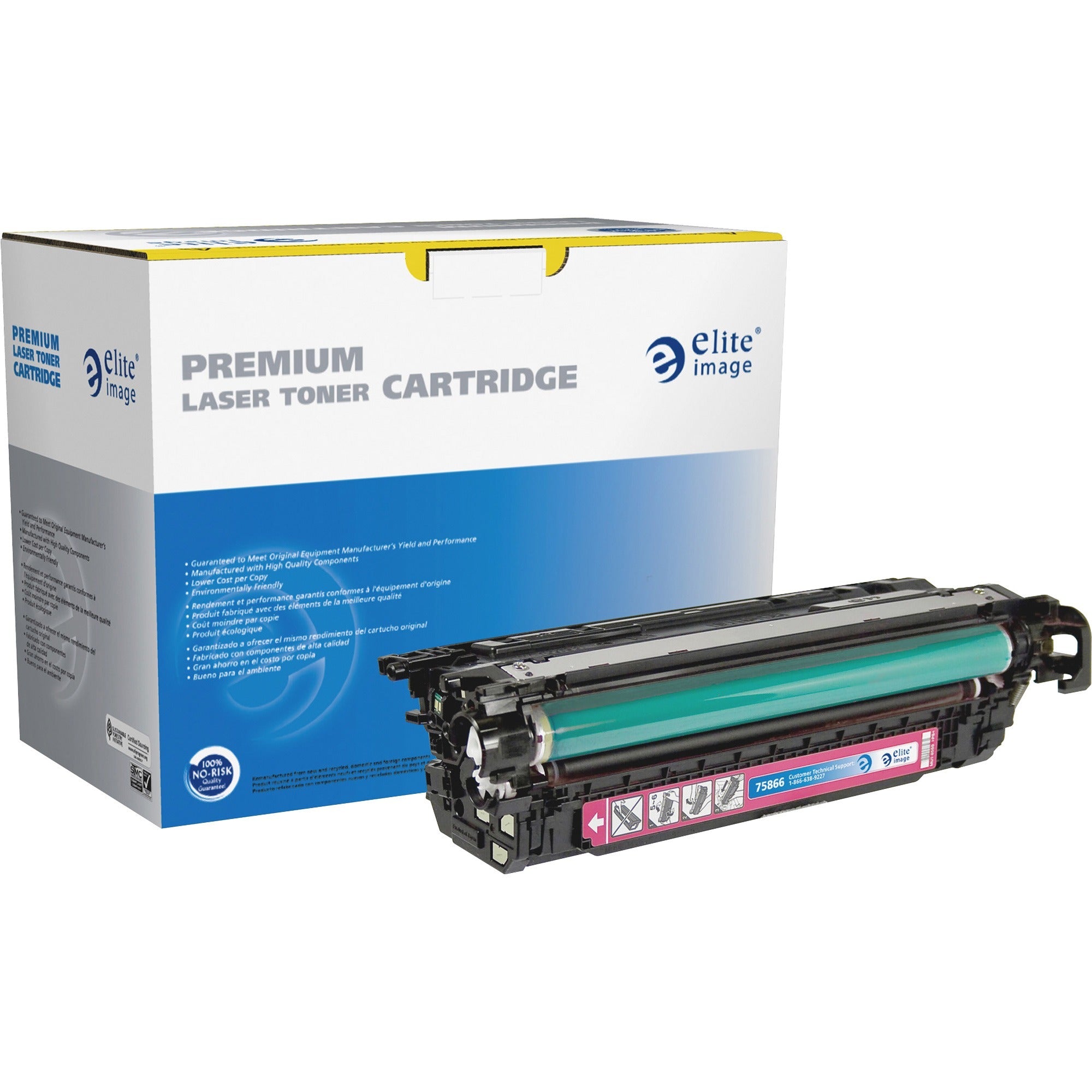 Elite Image Remanufactured Laser Toner Cartridge - Alternative for HP 646A (CF033A) - Magenta - 1 Each - 12500 Pages - 1