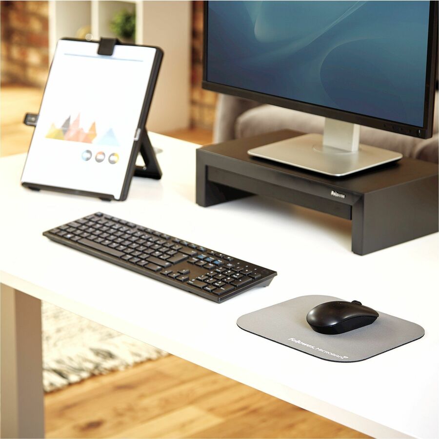Mouse Pad with Microban Protection, 9 x 8, Graphite