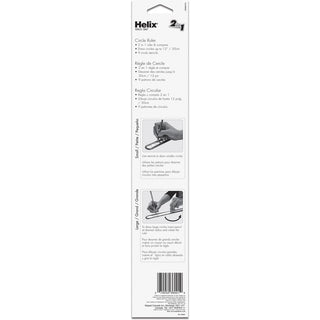 Helix Ruler - 30cm / 12" Graduations - Imperial, Metric Measuring System - Plastic - 5 / Box - Assorted