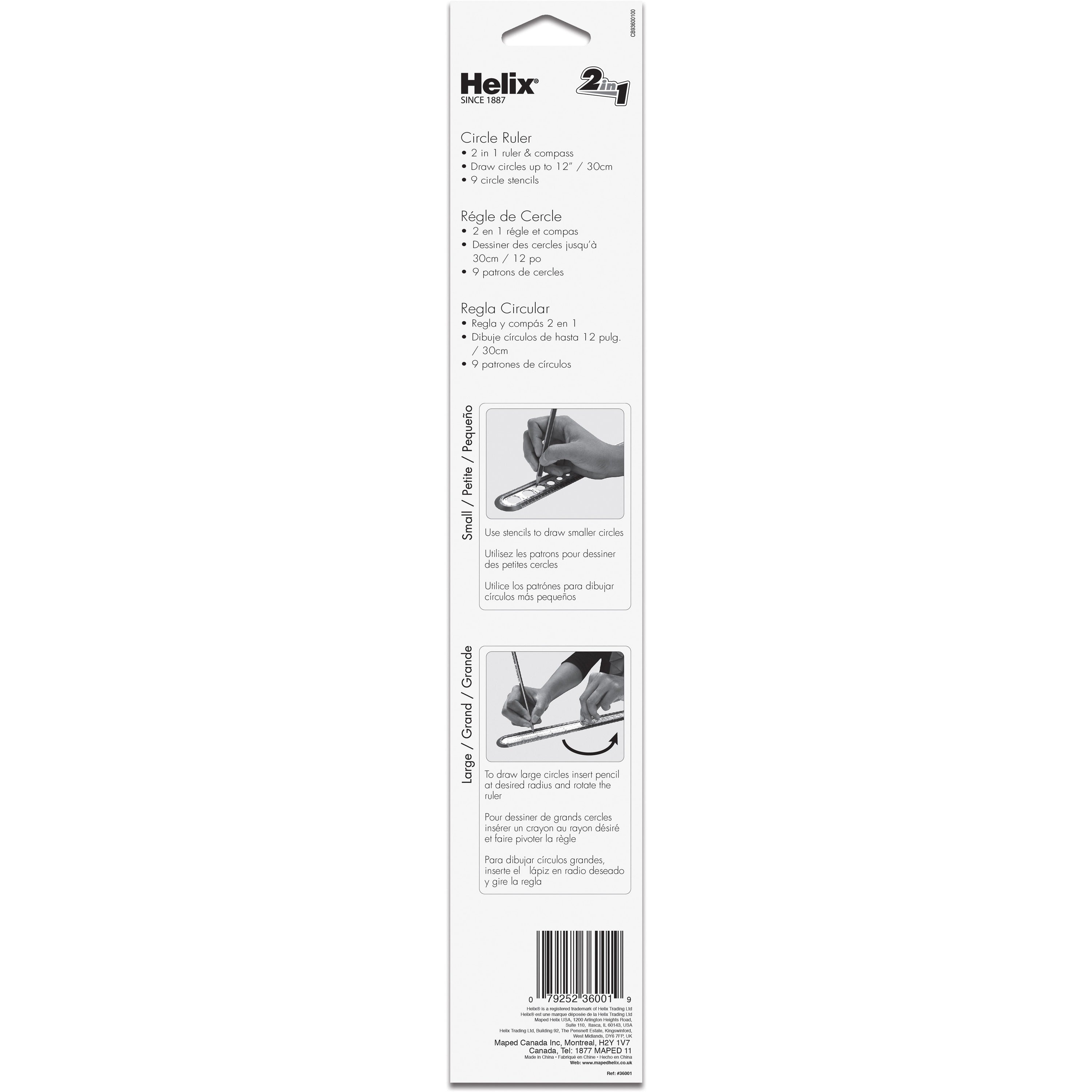 helix-ruler-30cm-12-graduations-imperial-metric-measuring-system-plastic-5-box-assorted_hlx36001 - 2