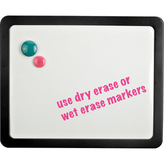 Lorell Magnetic Dry-erase Board - 15.9" (1.3 ft) Width x 12.9" (1.1 ft) Height - Black Frame - Magnetic - 1 Each - 