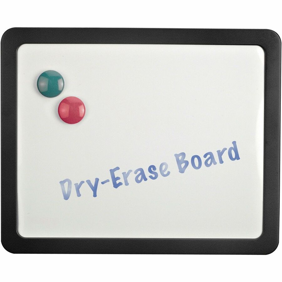Lorell Magnetic Dry-erase Board - 15.9" (1.3 ft) Width x 12.9" (1.1 ft) Height - Black Frame - Magnetic - 1 Each